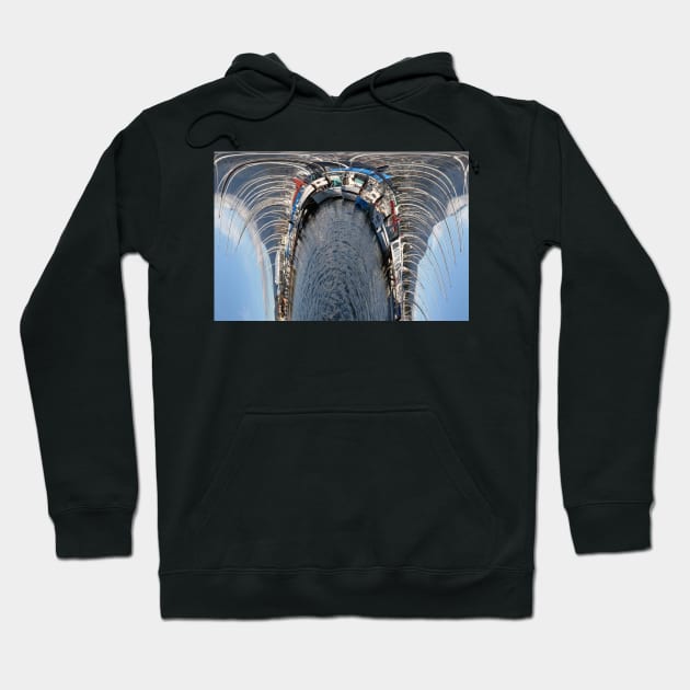 Distorted Tasmanian landscape Hoodie by Kirkcov